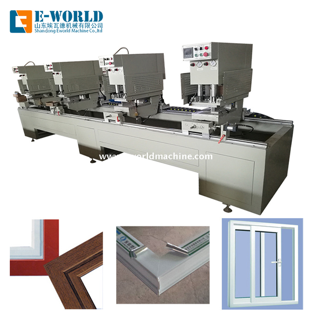 Four Head UPVC Window Door Frame Corner Crimping Welding Machine