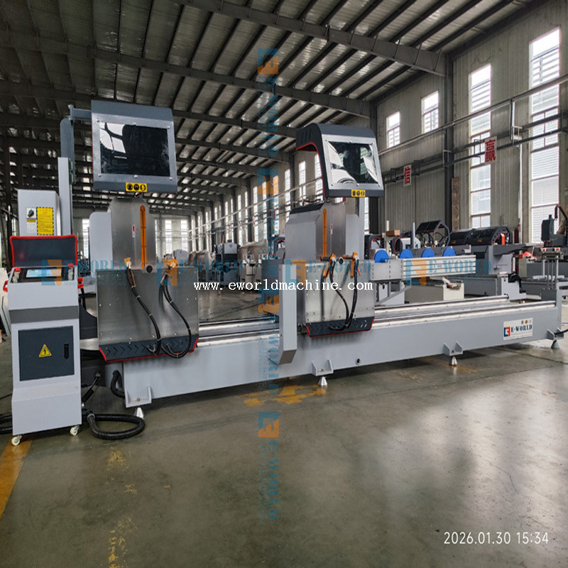 Factory direct sales cnc double head cutting saw aluminum window machine