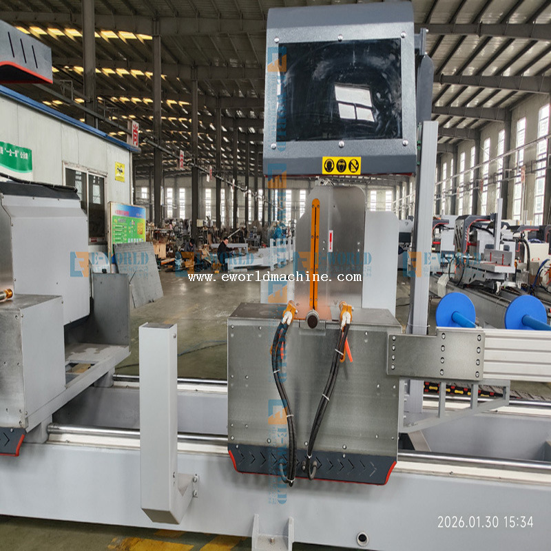 Factory direct sales cnc double head cutting saw aluminum window machine