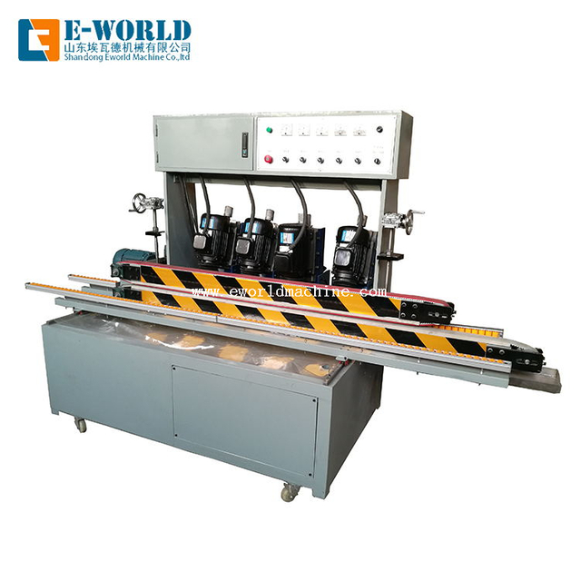 Horizontal small size glass beveling machine