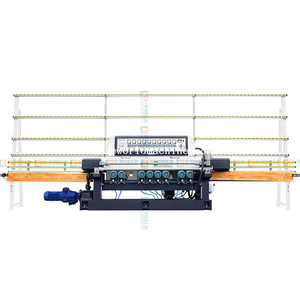 Glass straight edge beveling machine