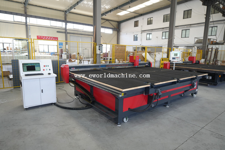 CE Certified Eworld CNC Glass Mirror Cutting Machine
