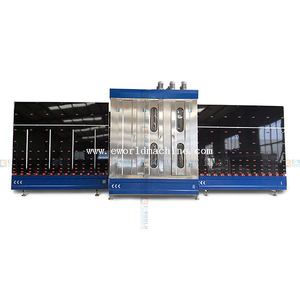 Vertical glass washing and drying machine