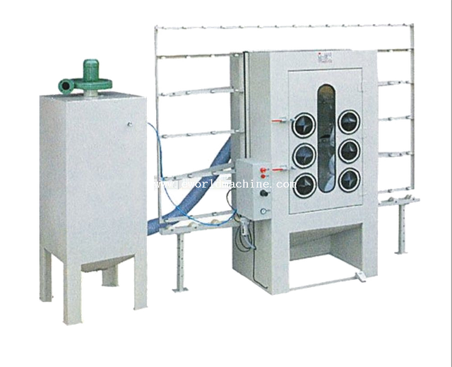 Manual Air Operation Glass Sand Blasting Machine